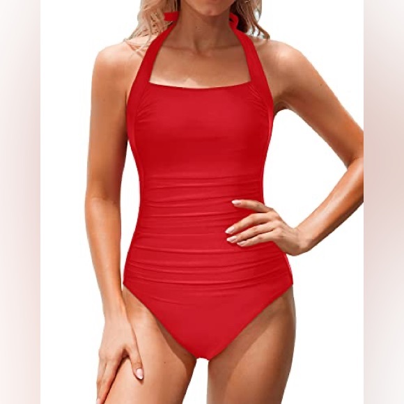 tempt me Other - Tempt Me Tummy Control Halter Neck One Piece Swim